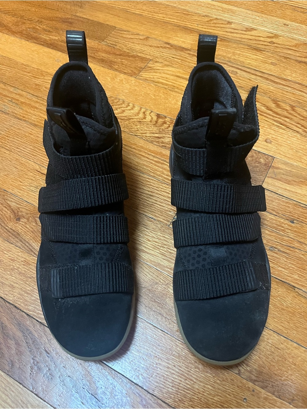 Nike Black High-Top Strap Sneakers